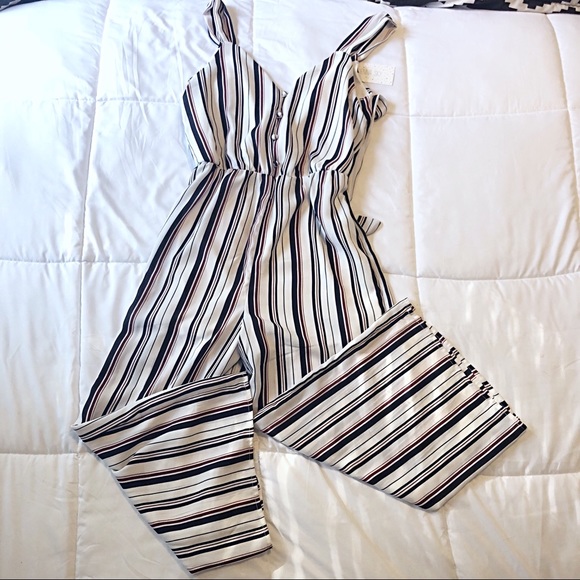 Sienna Sky Pants - NWT Capri Striped Romper